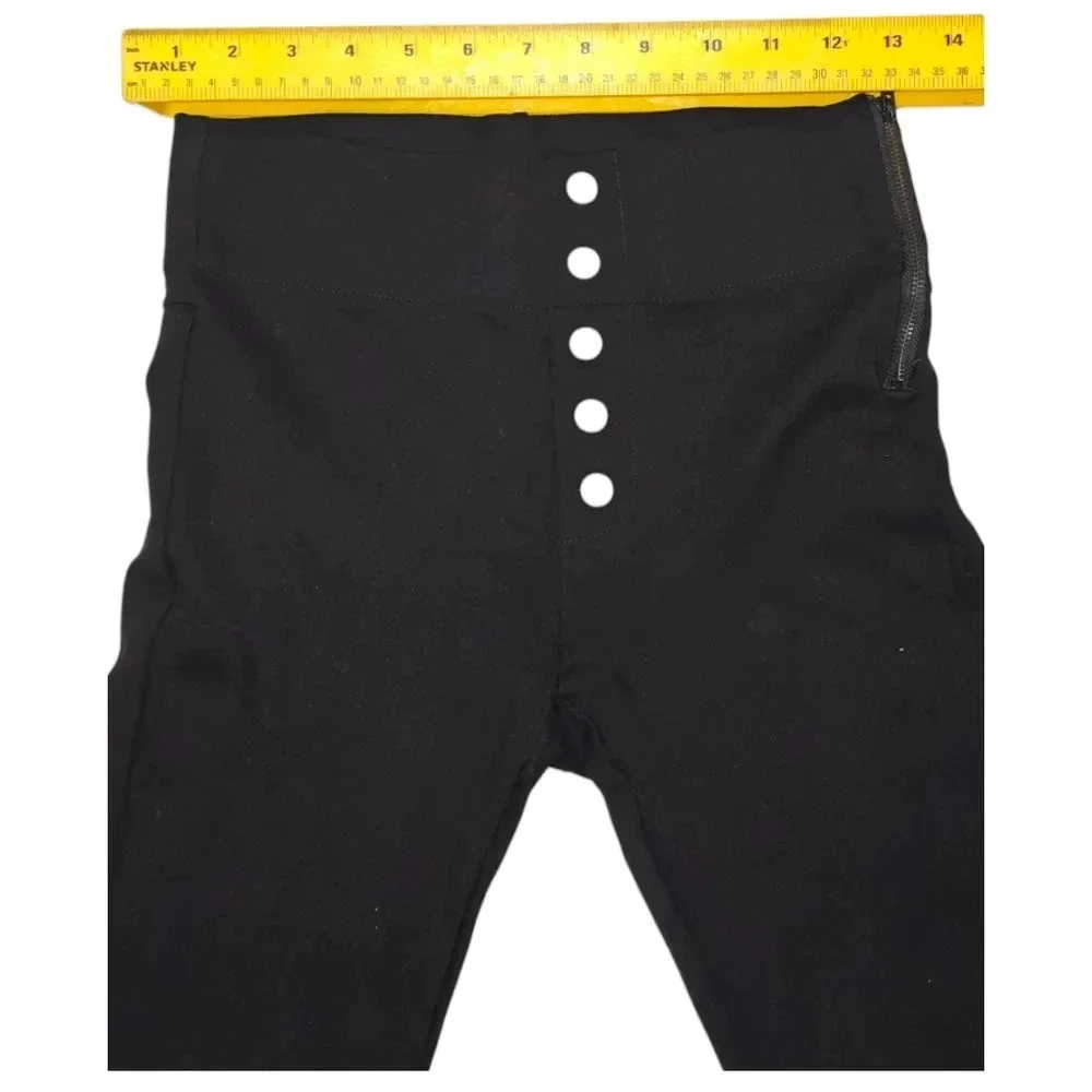Zara Trafaluc Black Skinny High Waisted Thick Premium Leggins/Pants Size M - Picture 6 of 9